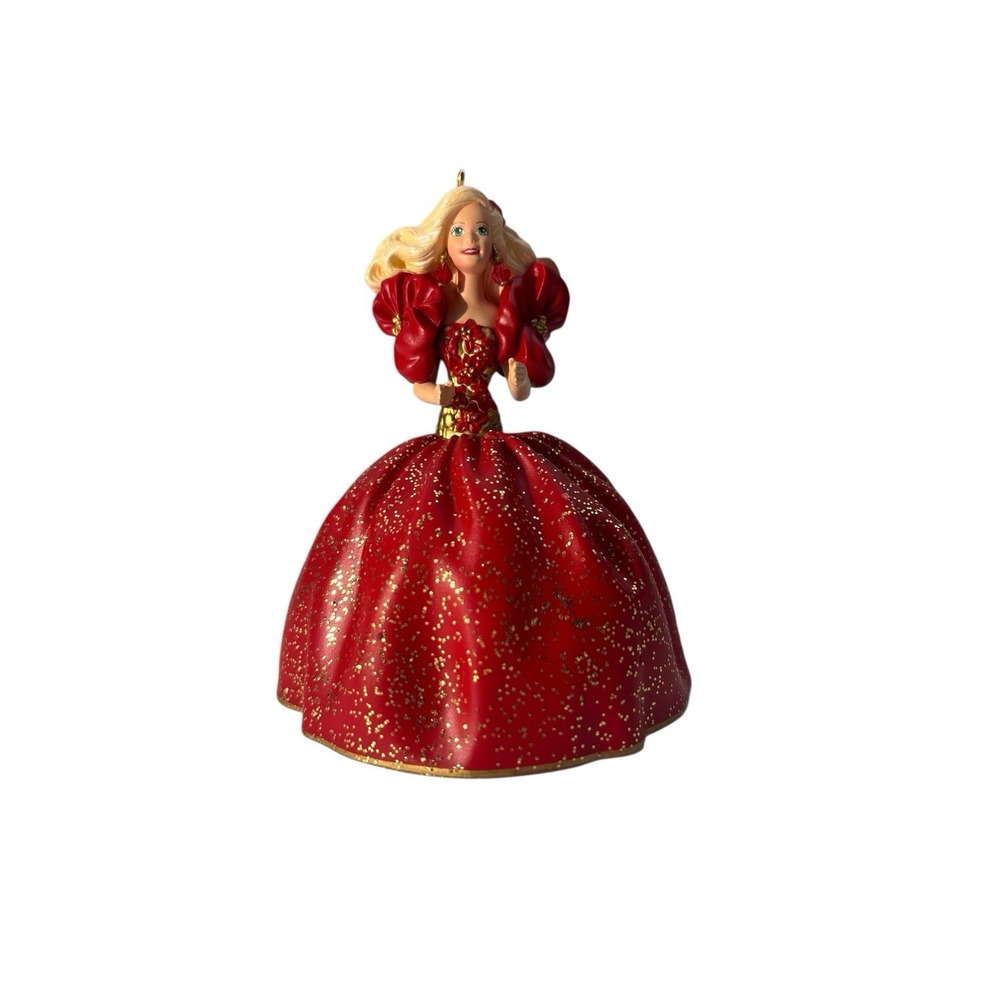 Vintage 1993 Barbie Hallmark Keepsake Ornament Holiday Barbie in Box #1 - Picture 1 of 12